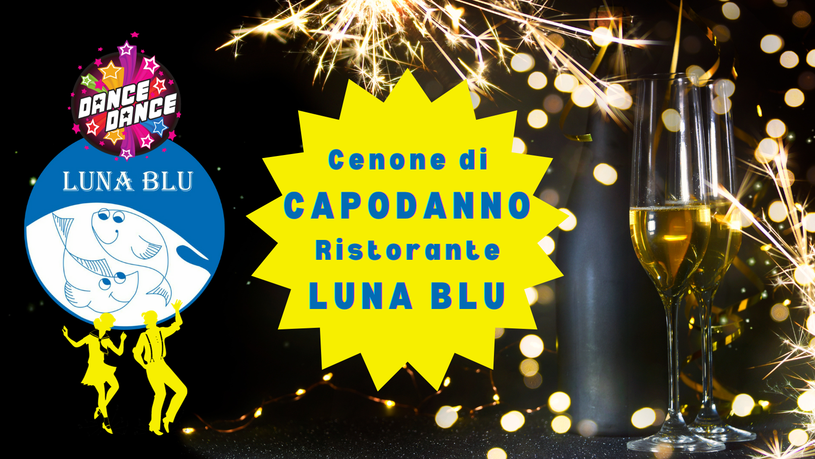 Live Music al Cenone di Capodanno al Ristorante Luna Blu Parma | Musica dal vivo, Dance e fantastiso Menù di pesce freschissimo!